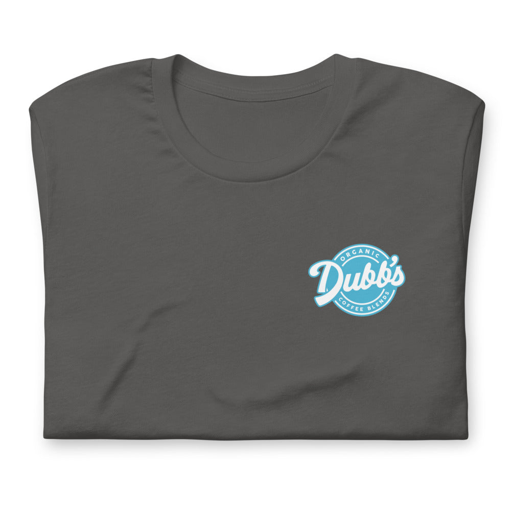 Short-Sleeve Dubb's Brand T-Shirt with Aqua Logo