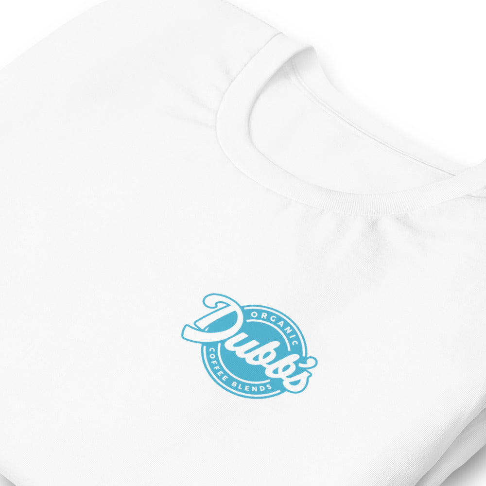 Short-Sleeve Dubb's Brand T-Shirt with Aqua Logo