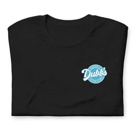 Short-Sleeve Dubb's Brand T-Shirt with Aqua Logo